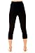 SlimHot Women's Hot Slimming Capri Pants Leggings, Anti-Cellulite Body Shape Wear Shapewear Weight Loss, XL Black