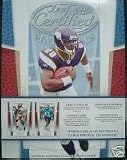 2007 Leaf Certified Materials NFL Football Factory Sealed Hobby PACK (Possible Brady Quinn, Calvin Johnson, Adrian Peterson, Ted Ginn Rookies - 5 cards per pack)
