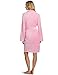 Seven Apparel Hotel Spa Collection Herringbone Textured Plush Robe, Bright Pink - 00179
