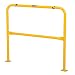Vestil HPRO-48-42-2 Yellow Powder Coat High Profile Machinery Guard, Welded Steel, 1-5/8" OD, 48" Length, 42" Height