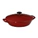 Tramontina Gourmet 4 Quart Cast Iron Covered Braiser, Red Enamel