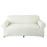 Sure Fit Stretch Stone 1-Piece Sofa Slipcover, White