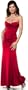 STRAPLESS LONG DESIGNER EVENING GOWN SEXY MAXI DRESS NEW WITH TAG ! (Small, Red)