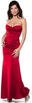 STRAPLESS LONG DESIGNER EVENING GOWN SEXY MAXI DRESS NEW WITH TAG !