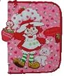 Berry cute Strawberry Shortcake zipper binder - hardcover 3 ring binder with inside pocket