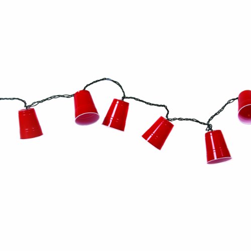 DEI Party Cup String Lights, Red