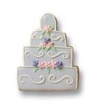 Wedding Cake Cookie Favor - Scrolls