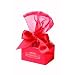 Ghirardelli Organza Favor Box, Red, 5 Squares