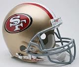 San Francisco 49ers 2009 NFL Riddell Authentic Pro Line Full Size Football Helmet