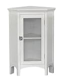 Madison Avenue Corner Floor Cabinet - White