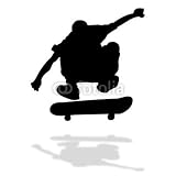 Wallmonkeys Peel and Stick Wall Decals - Skateur - Removable Graphic