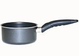 Kitchen & Housewares : Proctor Silex 52508 Aluminum Nonstick Softhandle 1 Quart Open Sauce Pan, Black
