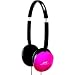 NEW JVC HAS150PX FLATS LIGHTWEIGHT HEADBAND HEADPHONES PINK 200MW MAX COLOR-MATCHED CORD IPOD NANO