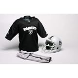 Oakland Raiders Youth NFL Team Helmet and Uniform Set - Small (Ages 4-6)