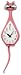 Wagging PINK Cat Tail Pendulum Wall Clock NEW