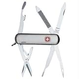 Pocket Tool Chest Everyday Knife with Stainless Steel Brushed Handle from Swiss Army