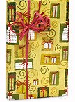 Trendy CURLY Q CHRISTMAS PRESENTS Gift Wrap Wrapping Paper 16 Foot Roll