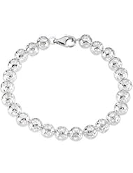 Sterling Silver Hollow Bead Bracelet