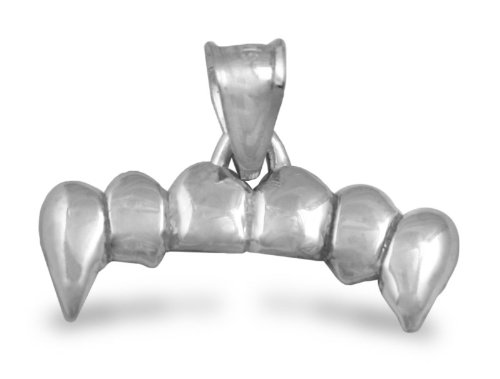 vampire teeth tattoo