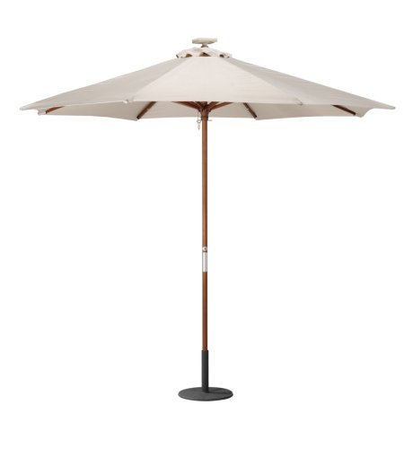 Alfresco Parasol with Solar Lights