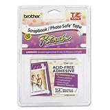 o Brother o - TZ Photo-Safe Tape Cartridge for P-Touch Labelers, 1/2w, Black on White