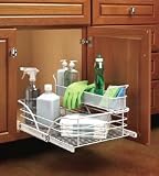 Amerock C54012-1T-W One-Tier Pull-Out Organizer, White