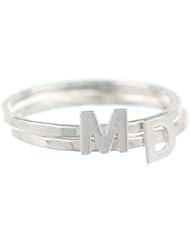 Kris Nations Abbreviation Stackable Ring, Size 7