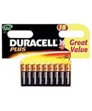 Electronics : DURACELL PLUS AAA BATTERIES - 18 PACK