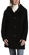 Jones New York Women's Angora Blend Pick Stitch Single Breasted Hooded Coat