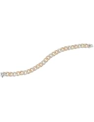 Diamond 18k Three Tone Gold Bracelet