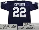 John Cappelletti Autographed/Hand Signed Penn State Custom Jersey with 73 Heisman and We Are... insc