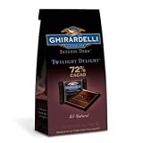 Ghirardelli Chocolate Intense Dark 72% Cacao Twilight Delight Chocolate Singles Gift Bag , 4.87 oz.