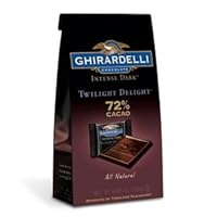 Ghirardelli Chocolate Intense Dark 72% Cacao Twilight Delight Chocolate Singles Gift Bag , 4.87 oz.
