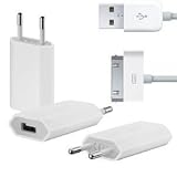 iProtect 2 in 1 USB Ladekabel / Ladeset f�r Apple iPhone 4 / 4S / 3G / 3GS / iPodvon "iprotect"