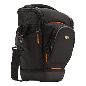 Case Logic SLRC-201 Digital SLR Zoom Holster Camera Bag/Case for Canon EOS 7D, 5D, 60D, 50D, Rebel T3, T3i, T2i, T1i, XS-Black