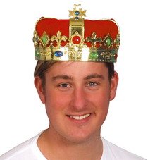 Childrens Toyshop  Toys : Gold Crown Jewelled (Red Velvet)