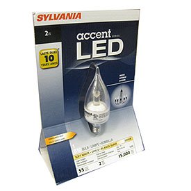Sylvania 78649 B10 Bent Light Bulb