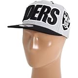 Mitchell & Ness Oakland Raiders Large Wordmark Snapback Adjustable Hat