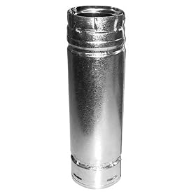 SIMPSON DURAVENT 3124 PELLET STOVE VENT PIPE 3 X 24 PACK OF 6 by DURAVENT