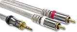 Philips SWA3527/10 Audio Lead 3.5 mm to 2 x RCA 1.5 m for use with MP3 players and iPods etc