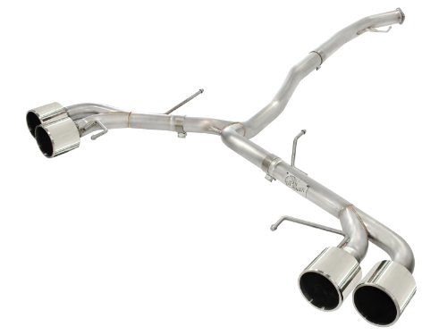 aFe (49-36108-P) 304 Stainless Steel Cat-Back Exhaust System with Polished Tips for Nissan GT-R V6-3.8L Engine
