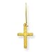 Jewelry : 14k Kidney Wire Cross Earrings