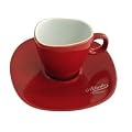 Alfredo Espresso-Tassen mit Untertassen rot 'Walk�re' 6Stk