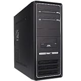 12-Bay ATX Computer Case with 300W Power Supply (Black)