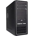 12-Bay ATX Computer Case with 300W Power Supply (Black)