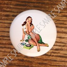 BH Pinups March 1953 Calendar Pose Drawer Pulls Knobs