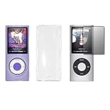 Premium Clear Snap-On Cover Hard Case Cell Phone Protector + Crystal Clear Screen Protector for Apple iPod Nano 8GB 16GB 4th Generation