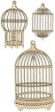 Wood Flourishes 3/Pkg Bird Cages