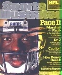 Marshall Faulk Autographed/Hand Signed Sports Illustrated Magazine (St. Louis Rams)