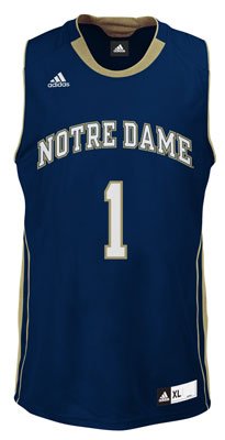 Notre Dame Fighting Irish Youth Replica Basketball Jersey Navy #1